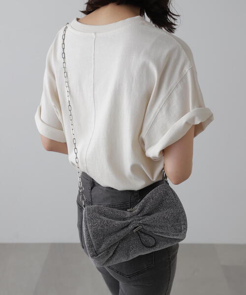 FREE'S MART(フリーズマート)の「◆センタータックバッグ(ハンドバッグ・レディース・ブラック/シルバー・フリ-)」の9枚目の写真