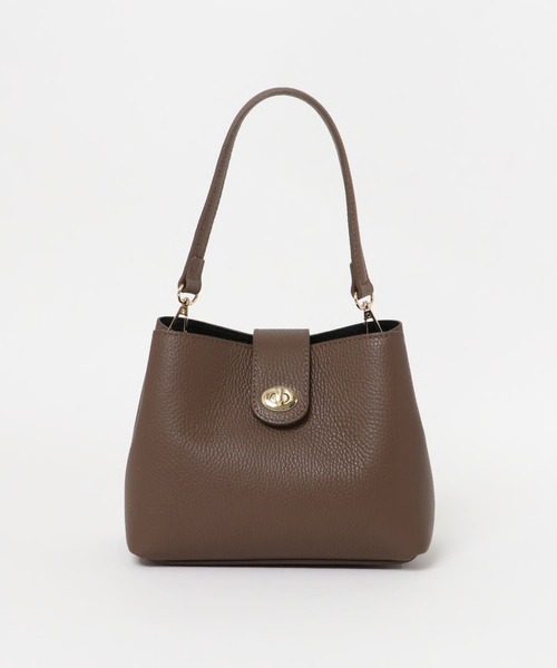 MARCO BIANCHINI（マルコビアンチーニ）の「MARCO BIANCHINI　ワンハンドル2WAYショルダーバッグ（ショルダーバッグ・レディース・ベージュ/ブラウン・ONE）」の8枚目の写真