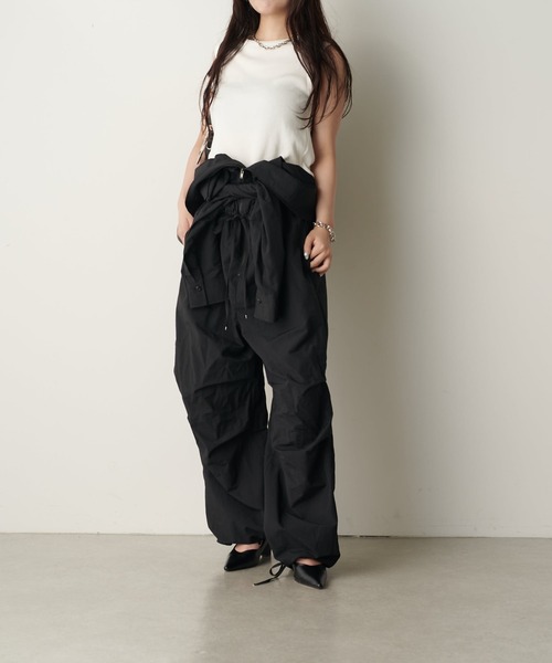 Lui's（ルイス）の「ZIP UP オールインワン（その他パンツ・レディース・ブラック/アイボリー/ベージュ・FREE）」の6枚目の写真