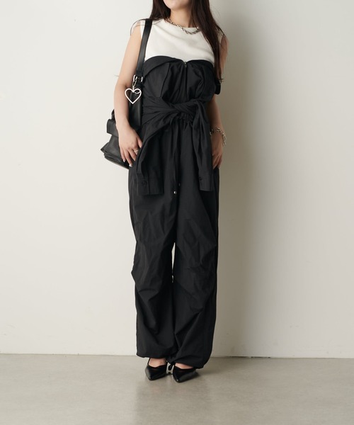 Lui's（ルイス）の「ZIP UP オールインワン（その他パンツ・レディース・ブラック/アイボリー/ベージュ・FREE）」の10枚目の写真