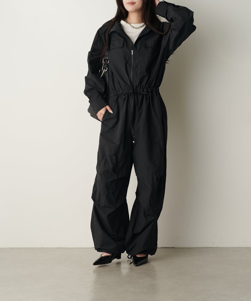 Lui's（ルイス）の「ZIP UP オールインワン（その他パンツ・レディース・ブラック/アイボリー/ベージュ・FREE）」の12枚目の写真