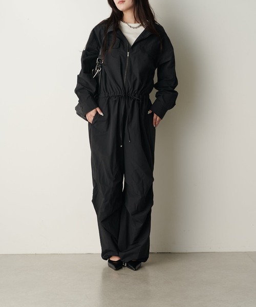 Lui's（ルイス）の「ZIP UP オールインワン（その他パンツ・レディース・ブラック/アイボリー/ベージュ・FREE）」の14枚目の写真