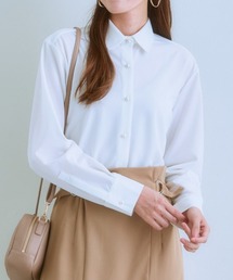7days Life Styling | カットソー素材パール調ボタンシャツ(シャツ/ブラウス)