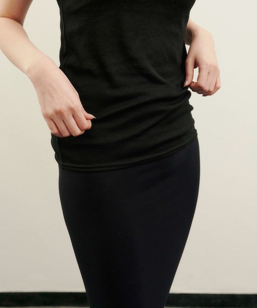 kiehtova（キエトヴァ）の「【kiehtova】sheer tops KTWR3 / KTWR25　※（Tシャツ/カットソー・レディース・ブルー/ブラック/カーキ/ホワイト/グレー・FREE）」の10枚目の写真
