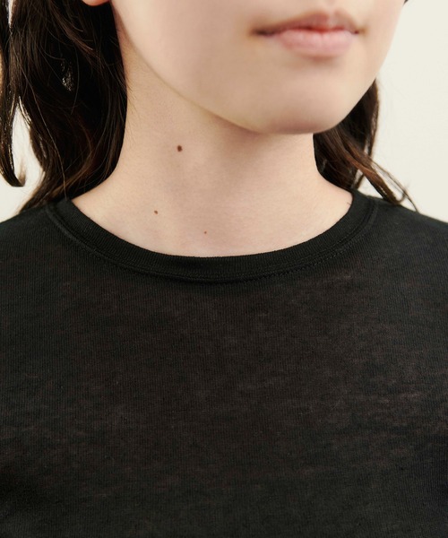 kiehtova（キエトヴァ）の「【kiehtova】sheer tops KTWR3 / KTWR25　※（Tシャツ/カットソー・レディース・ブルー/ブラック/カーキ/ホワイト/グレー・FREE）」の12枚目の写真