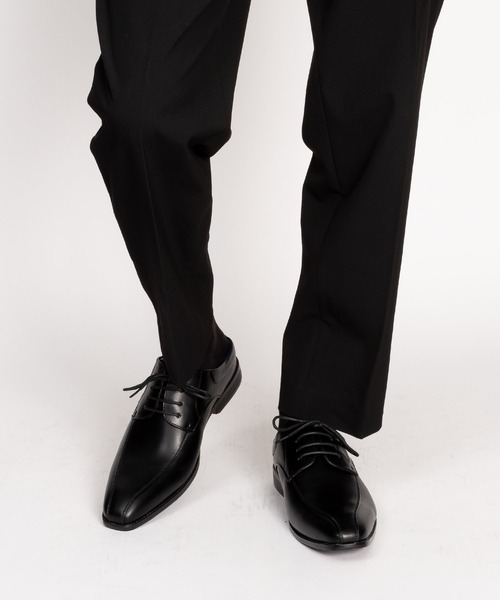 かかとなし ビジネスシューズ / 外羽根 スワール / ミュール（ドレス