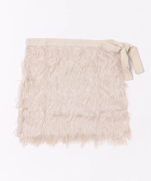 STYLEBLOCK（スタイルブロック）の「フリンジラップスカート（スカート・レディース・ホワイト系その他/ブラック/チャコールグレー・M）」の5枚目の写真