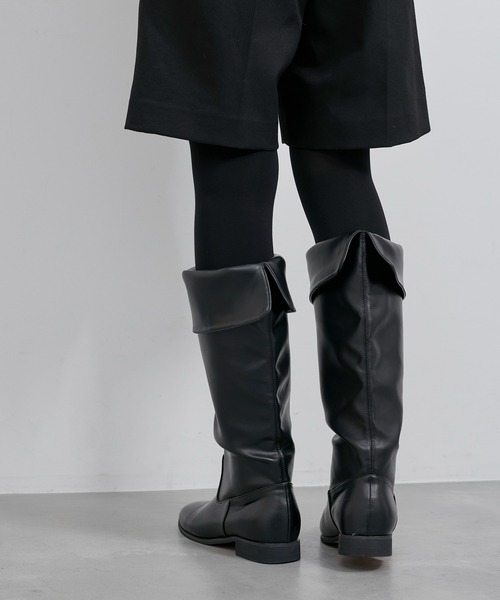 ROPE' PICNIC（ロペピクニック）の「バックスリットロングブーツ（ブーツ・レディース・ブラック・L/M/S）」の17枚目の写真