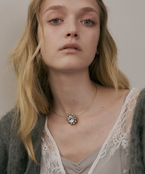 ビジューストーンチョーカー（チョーカー）｜LA BELLE ETUDE（ラベル