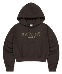 『mahagrid/マハグリッド』 THIRD LOGO CROP HOODIE/サードロゴ クロップ プルオーバーパーカー