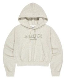 『mahagrid/マハグリッド』 THIRD LOGO CROP HOODIE/サードロゴ クロップ プルオーバーパーカー