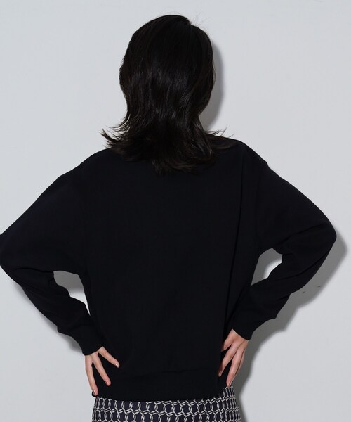 GALLEST（ギャレスト）の「ロゴ裏毛トップス（スウェット・レディース・ブラック/オフホワイト/グレー・38）」の18枚目の写真