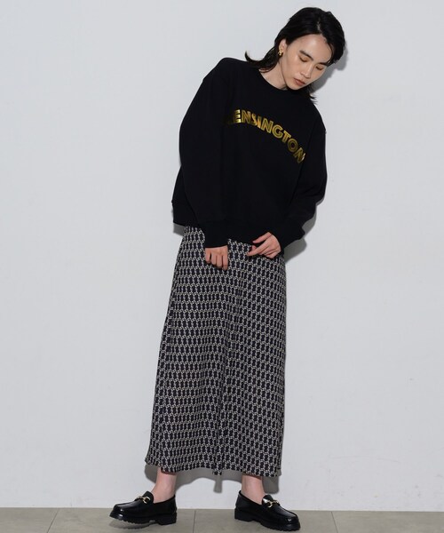 GALLEST（ギャレスト）の「ロゴ裏毛トップス（スウェット・レディース・ブラック/オフホワイト/グレー・38）」の17枚目の写真