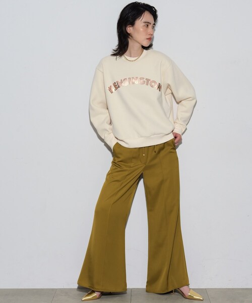 GALLEST（ギャレスト）の「ロゴ裏毛トップス（スウェット・レディース・ブラック/オフホワイト/グレー・38）」の11枚目の写真