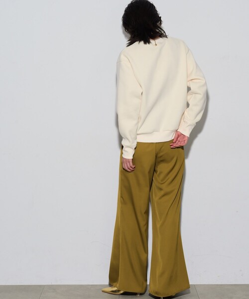 GALLEST（ギャレスト）の「ロゴ裏毛トップス（スウェット・レディース・ブラック/オフホワイト/グレー・38）」の10枚目の写真