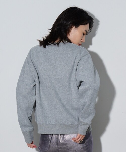 GALLEST（ギャレスト）の「ロゴ裏毛トップス（スウェット・レディース・ブラック/オフホワイト/グレー・38）」の7枚目の写真