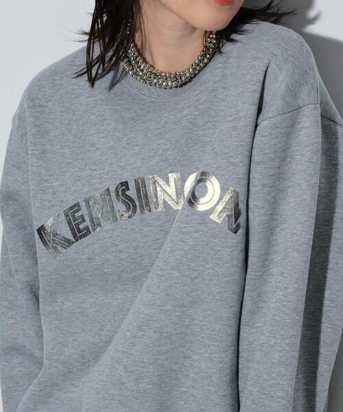 GALLEST（ギャレスト）の「ロゴ裏毛トップス（スウェット・レディース・ブラック/オフホワイト/グレー・38）」の6枚目の写真