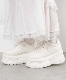 WEGO | WEGO/【24年秋冬新作】超厚底ラインスニーカー(スニーカー)