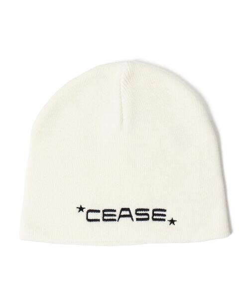 WEGO（ウィゴー）の「WEGO/CEASEロゴシングルニットワッチ（ニットキャップ/ビーニー・レディース・オフホワイト/グレー/ブラック・FREE）」の5枚目の写真