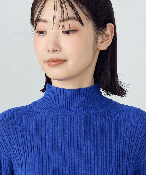 COMME CA ISM(コムサイズム)の「ランダムリブ ハイネックニット(ニット/セーター・レディース・ブラック/グレー/ブルー/アイボリー・MEDIUM/LARGE)」の20枚目の写真