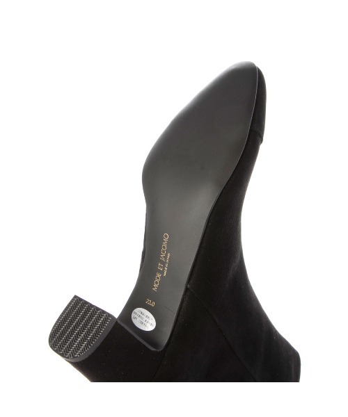 Mode et Jacomo（モードエジャコモ）の「コンビデザインショートブーツ（ブーツ・レディース・クリアブラック/ブラック系その他6/ストーン・23.5cm/23cm/24.5cm/24cm/22.5cm）」の8枚目の写真