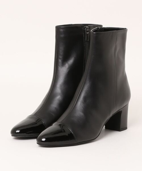 Mode et Jacomo（モードエジャコモ）の「コンビデザインショートブーツ（ブーツ・レディース・クリアブラック/ブラック系その他6/ストーン・23.5cm/23cm/24.5cm/24cm/22.5cm）」の15枚目の写真