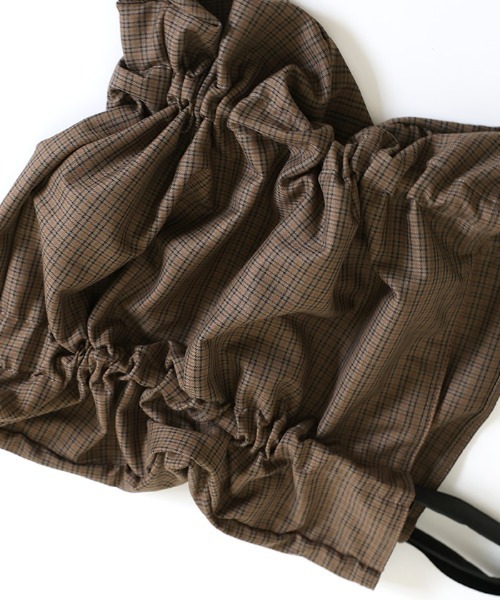 select MOCA（セレクトモカ）の「リボンショルダーギャザートートバッグ（ショルダーバッグ・レディース・ブラウン/グリーン/ブラック・FREE）」の17枚目の写真