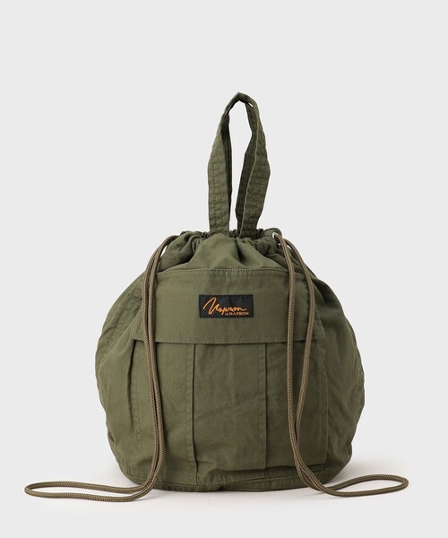 TAKEO KIKUCHI(タケオキクチ)の「◆【NAPRON】MILITARY PATIENTS BAG(ハンドバッグ・メンズ・ブラック/オリーブ系5/オリーブ・00)」の2枚目の写真