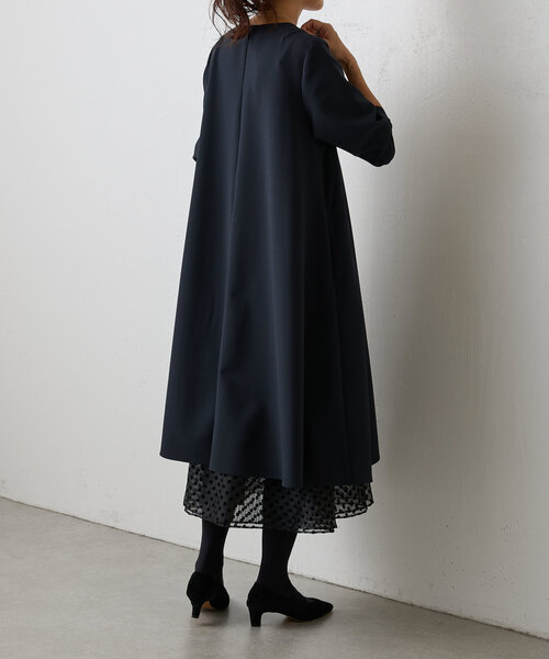 LIVETART（リヴェタート）の「《LIVETART》ドットヘムレイヤードワンピース（ワンピース・レディース・ブラック・FREE）」の5枚目の写真