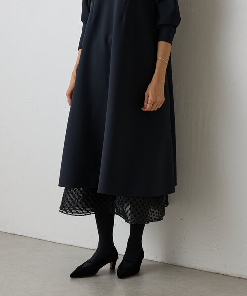 LIVETART（リヴェタート）の「《LIVETART》ドットヘムレイヤードワンピース（ワンピース・レディース・ブラック・FREE）」の9枚目の写真