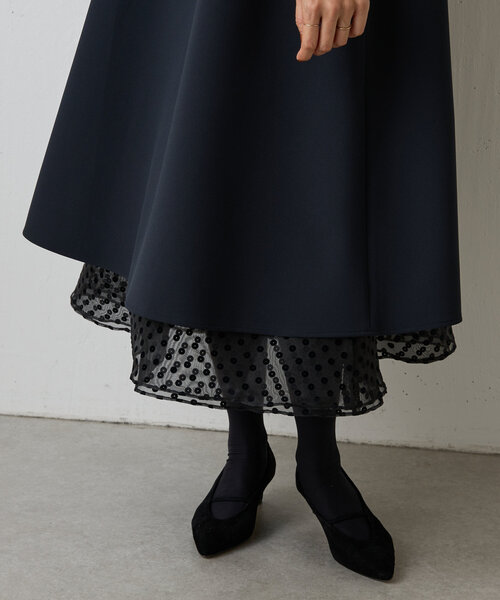 LIVETART（リヴェタート）の「《LIVETART》ドットヘムレイヤードワンピース（ワンピース・レディース・ブラック・FREE）」の12枚目の写真