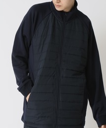 ARCADE | フェイクダウンスタンドブルゾン /表側フェイクダウン×裏側スウェット 裏地シャギーボアフリース素材(ダウンジャケット/コート)