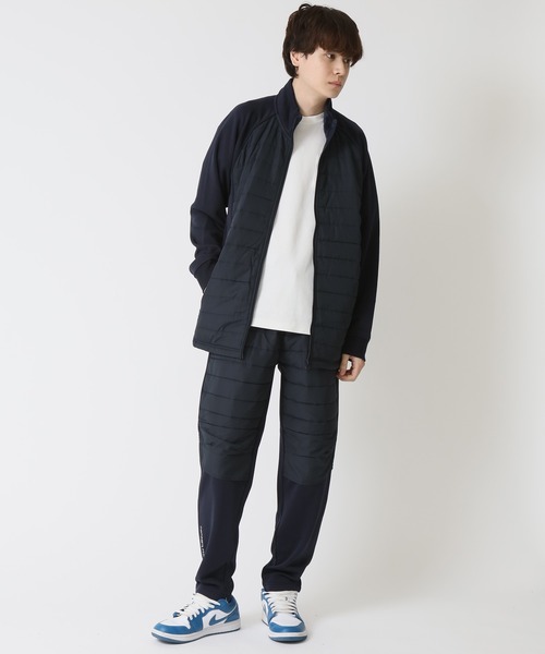 ARCADE(アーケード)の「フェイクダウンスタンドブルゾン /表側フェイクダウン×裏側スウェット 裏地シャギーボアフリース素材(ダウンジャケット/コート・メンズ・グレー/ブラック/ホワイト/ネイビー・M/L/LL)」の10枚目の写真