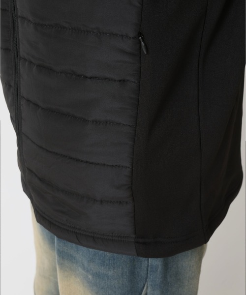 ARCADE(アーケード)の「フェイクダウンスタンドブルゾン /表側フェイクダウン×裏側スウェット 裏地シャギーボアフリース素材(ダウンジャケット/コート・メンズ・グレー/ブラック/ホワイト/ネイビー・M/L/LL)」の15枚目の写真