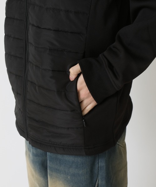 ARCADE(アーケード)の「フェイクダウンスタンドブルゾン /表側フェイクダウン×裏側スウェット 裏地シャギーボアフリース素材(ダウンジャケット/コート・メンズ・グレー/ブラック/ホワイト/ネイビー・M/L/LL)」の16枚目の写真