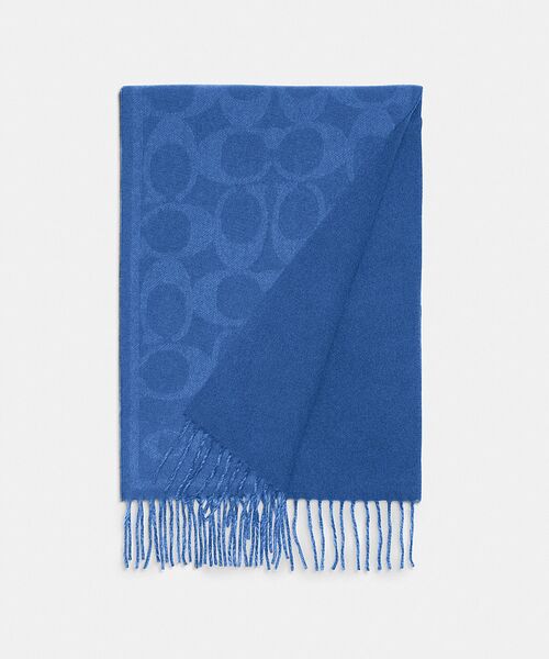 リバーシブル シグネチャー カシミヤ マフラー（マフラー）｜COACH  