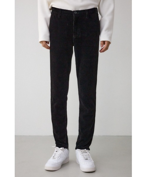 AZUL by moussy(アズールバイマウジー)の「ベロアコーデュロイステイサムパンツ(スラックス・メンズ・ブラック/グレー・LARGE/MEDIUM)」の6枚目の写真