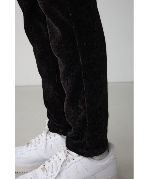 AZUL by moussy(アズールバイマウジー)の「ベロアコーデュロイステイサムパンツ(スラックス・メンズ・ブラック/グレー・LARGE/MEDIUM)」の13枚目の写真
