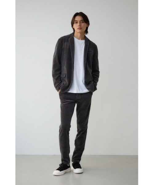 AZUL by moussy(アズールバイマウジー)の「ベロアコーデュロイステイサムパンツ(スラックス・メンズ・ブラック/グレー・LARGE/MEDIUM)」の16枚目の写真
