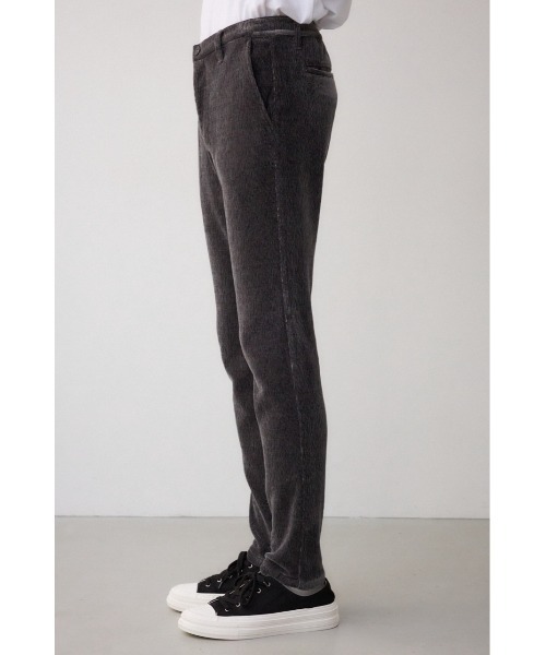 AZUL by moussy(アズールバイマウジー)の「ベロアコーデュロイステイサムパンツ(スラックス・メンズ・ブラック/グレー・LARGE/MEDIUM)」の18枚目の写真