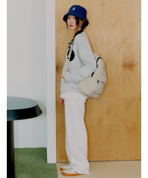 ALAND（エーランド）の「【UNISEX】ALAND／キルティングバック（バックパック/リュック・レディース・ベージュ/ブラック・FREE）」の10枚目の写真