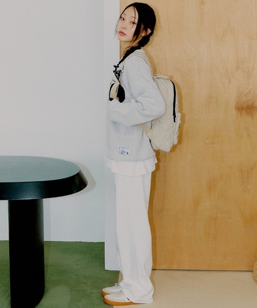 ALAND（エーランド）の「【UNISEX】ALAND／キルティングバック（バックパック/リュック・レディース・ベージュ/ブラック・FREE）」の12枚目の写真