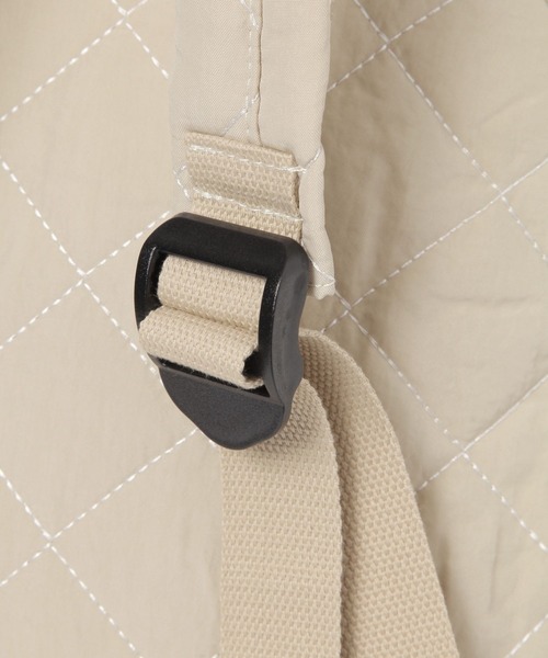 ALAND（エーランド）の「【UNISEX】ALAND／キルティングバック（バックパック/リュック・レディース・ベージュ/ブラック・FREE）」の8枚目の写真