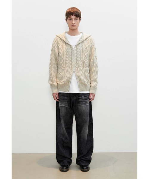 セール】V2／ケーブルジップアップ（ニット/セーター）｜V2