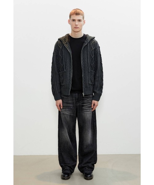 V2(ブイツー)の「V2/ケーブルジップアップ(ニット/セーター・メンズ・クリーム/チャコール・MEDIUM/LARGE)」の14枚目の写真