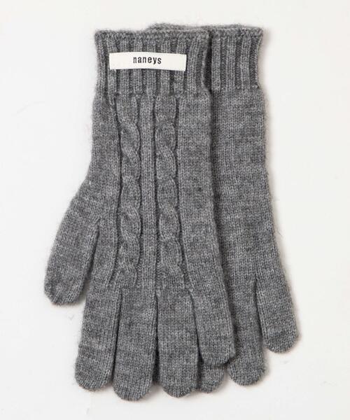 WEGO(ウィゴー)の「WEGO/ケーブル編みグローブ(手袋・レディース・ブラック/ライトピンク/ライトベージュ/レッド/グレー・FREE)」の15枚目の写真