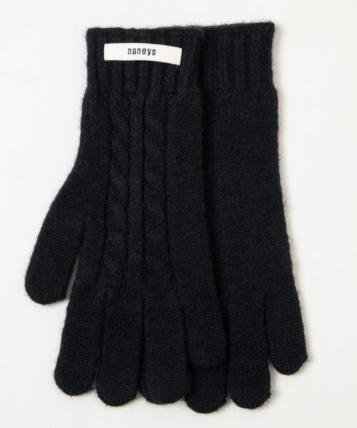 WEGO(ウィゴー)の「WEGO/ケーブル編みグローブ(手袋・レディース・ブラック/ライトピンク/ライトベージュ/レッド/グレー・FREE)」の11枚目の写真