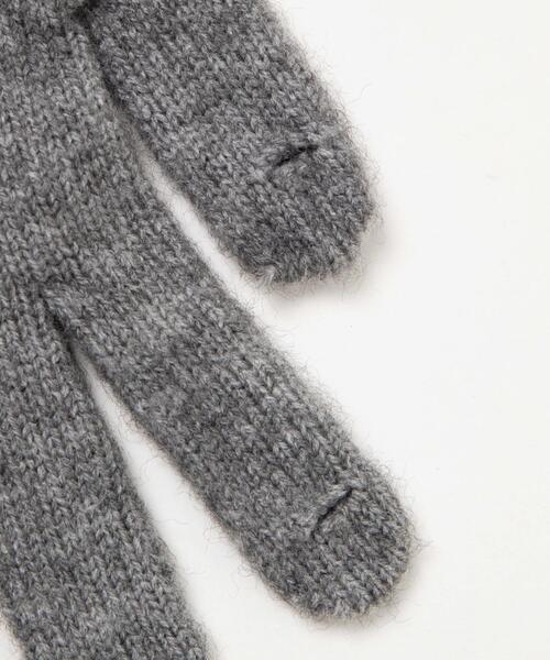 WEGO(ウィゴー)の「WEGO/ケーブル編みグローブ(手袋・レディース・ブラック/ライトピンク/ライトベージュ/レッド/グレー・FREE)」の8枚目の写真