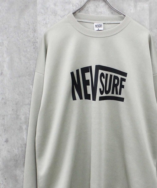 NEV(ネブ)の「NEV ダブルフェイス ダンボールニット スウェット(スウェット・メンズ・ブラック/オレンジ/ネイビー/ブラック系/グリーン/ベージュ系/グレイッシュベージュ・L/M/XL)」の1枚目の写真