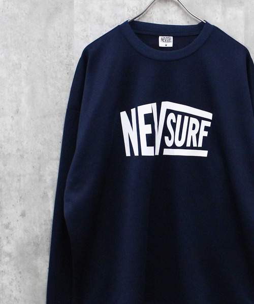 NEV(ネブ)の「NEV ダブルフェイス ダンボールニット スウェット(スウェット・メンズ・ブラック/オレンジ/ネイビー/ブラック系/グリーン/ベージュ系/グレイッシュベージュ・L/M/XL)」の20枚目の写真